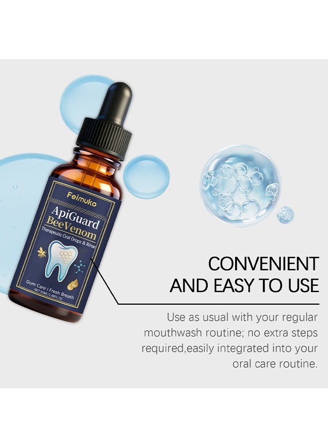 Feimuko Bee Venom Care Mouthwash - Daily Oral Hygiene to Remove Tooth Odors and Freshen Breath. Convenient and Easy to Use. 50ml - Image 3